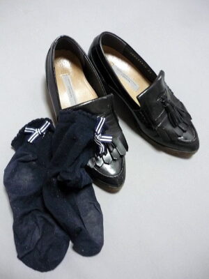 通学靴＆ショートソックス
